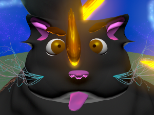 fat cat dreaming Modelo 3D