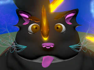 fat cat dreaming 3D Model