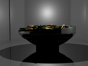 pasta with tomatoes maya 3D Model