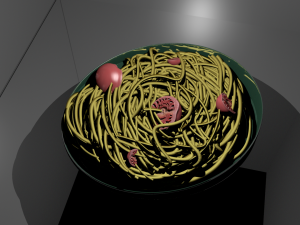 pasta with tomatoes maya 3Dモデル