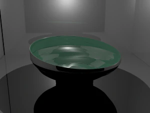 красивая глянцевая тарелка для вкусного ужина майя 3D Модель