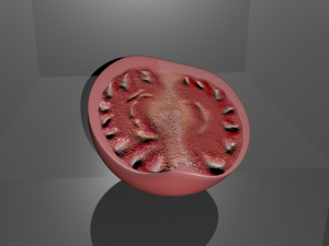 half of tomato model 3D 模型