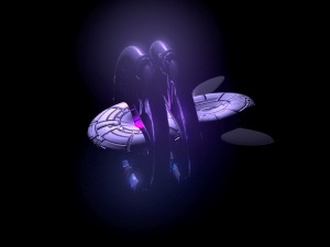 alcubierre sci fi spaceship and blackhole Modelo 3D