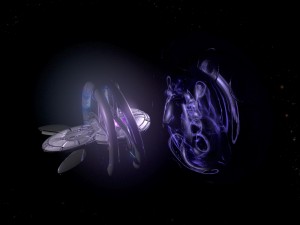 alcubierre sci fi spaceship and blackhole Modelo 3D