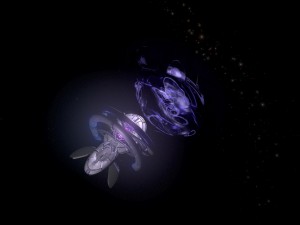 alcubierre sci fi spaceship and blackhole Modelo 3D