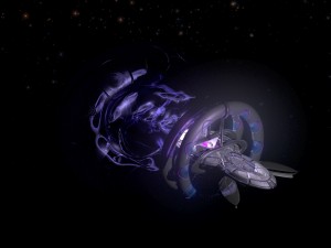alcubierre sci fi spaceship and blackhole Modelo 3D