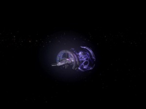 alcubierre sci fi spaceship and blackhole Modelo 3D