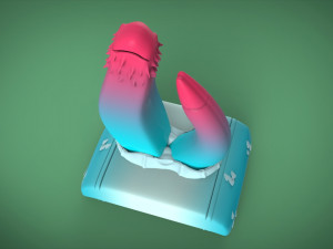 snake king roleplay toy 3d print 2 in 1 horny royal dicks 3D Print Model