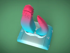 brinquedo de roleplay do rei cobra impress&atilde;o 3d 2 em 1 paus reais com tes&atilde;o Modelo de Impressão 3D