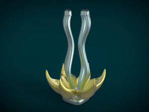 stampa 3d giocattolo di gioco di ruolo di fiori con petali di afrodite maschile Modello di stampa 3D