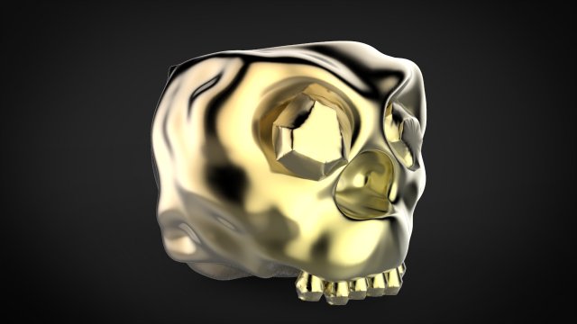 scull cup gameready 3Dモデル .c4d .max .obj .3ds .fbx .stl .blend 