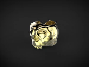 scull cup gameready 3D Model