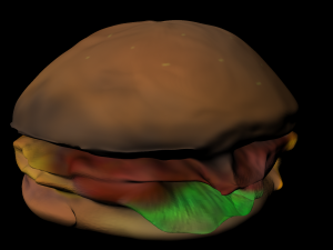 burger gameready 3D मॉडल