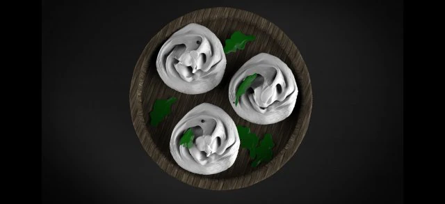 khinkali gameready 3D Model .c4d .max .obj .3ds .fbx .stl .blend 