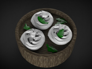 khinkali gameready Modelo 3D
