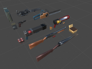 classic shooter pack Modello 3D
