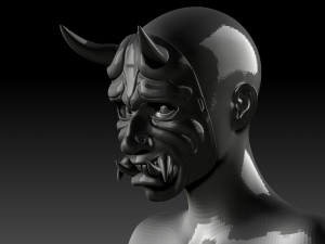 oni mask Modelo de Impressão 3D