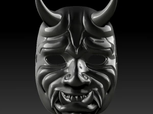 masque oni Modèles 3D en vedette