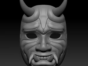 masque oni Modèles 3D en vedette