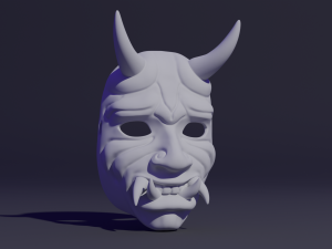 Oni Mask 3D 프린트 모델