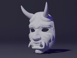 Oni Mask 3D Print Model