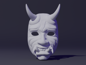 Oni Mask 3D 打印模型