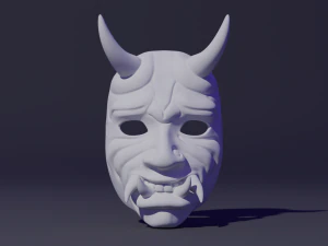 Oni Mask 3D Print Model