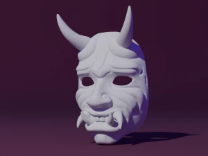 Oni Mask 3D Print Model
