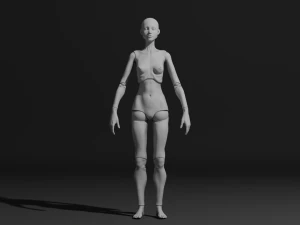 Lalka z przegubem kulowym Model do druku 3D