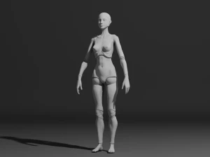 Lalka z przegubem kulowym Model do druku 3D