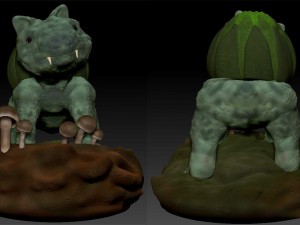 bulbasaur realistic 3d 3D Baskı Modeli