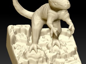 chamander realistic 3d Model do druku 3D