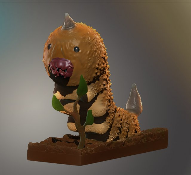 weedle realistic 3d 3Dプリントモデル .c4d .max .obj .3ds .fbx .stl .blend 