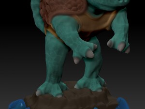 squirtle realistic 3d 3D Print Model
