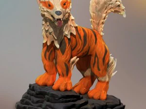 Arcamine realistisches 3D 3D Druckmodell