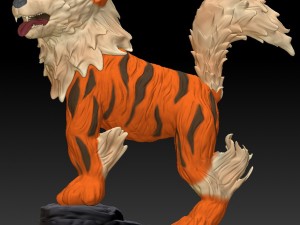 arcamine realistic 3d Modelo de impresión 3D