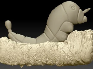 caterpie realistic 3d 3D Print Model