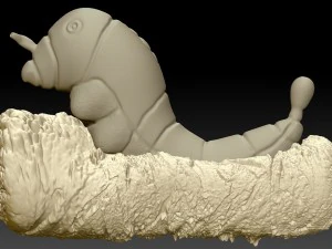 caterpie realistic 3d 3D Print Model