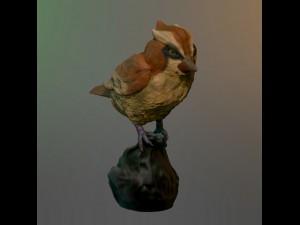 pidgey realistic 3d 3D-printmodel