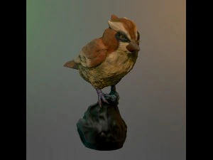 Pidgey realistisches 3D 3D Druckmodell