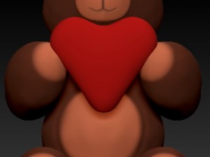 teddy bear for valentines 3Dプリントモデル