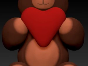 teddy bear for valentines 3D Print Model