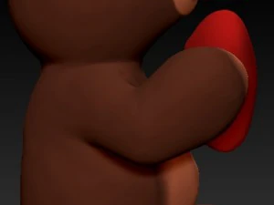 teddy bear for valentines 3D Print Model