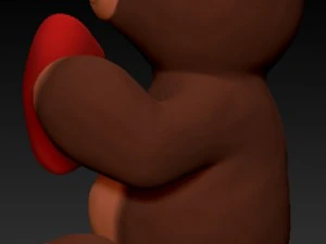 teddy bear for valentines 3D Print Model