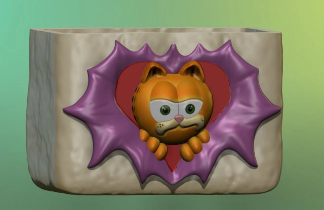 garfield box sanvalentin 3D Print Model .c4d .max .obj .3ds .fbx .stl .blend 