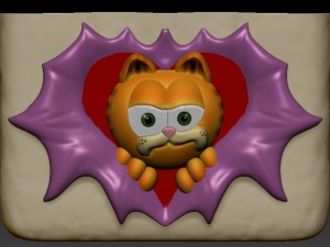 garfield box sanvalentin 3D Print Model