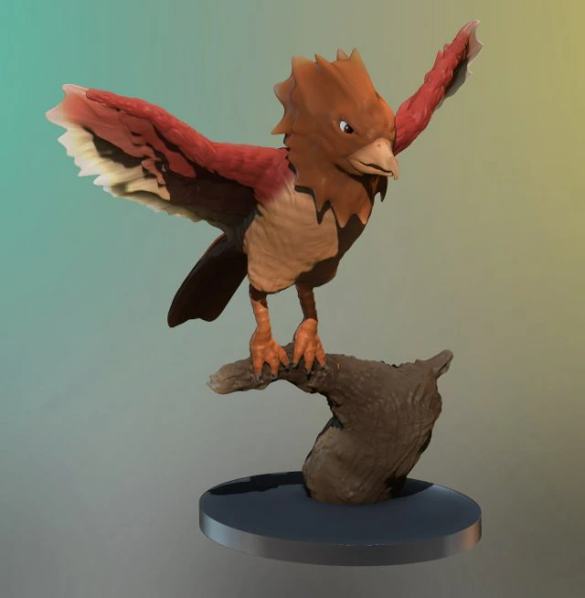 spearrow realistic 3d 3D Print Model .c4d .max .obj .3ds .fbx .stl .blend 