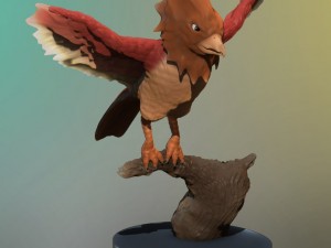 spearrow realistic 3d 3D-printmodel