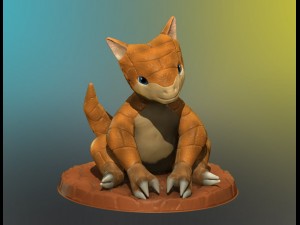 sandshrew realistic 3d 3D Print Model