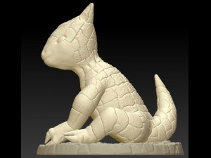 sandshrew realistic 3d Model Cetak 3D